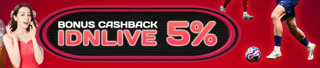 CASHBACK IDNLIVE 5% MANIATOGEL